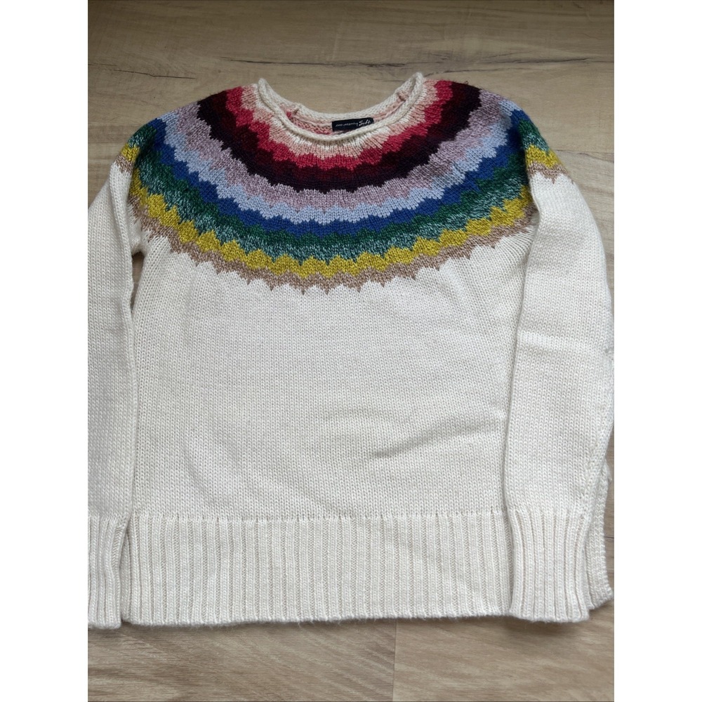 American Eagle Sweater Womens Small Multicolor Ahh-Mazingly Soft Wool Blend - Picture 4 of 7